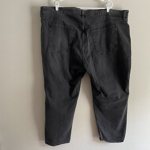 Old Navy Women Plus 26 Washed Black Denim Mid-Rise Boyfriend Straight Jeans NWT - Picture 7 of 10